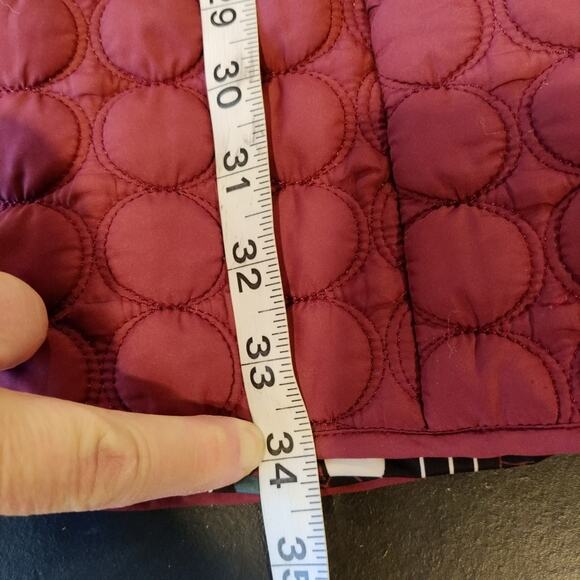 Aventura Quilted Maroon Mock Neck Insulated Zip Up Jacket Size XL - Picture 10 of 12
